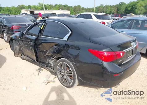 2015 Infiniti Q50 Sport from USA, damaged, VIN JN1BV7AR0FM421009